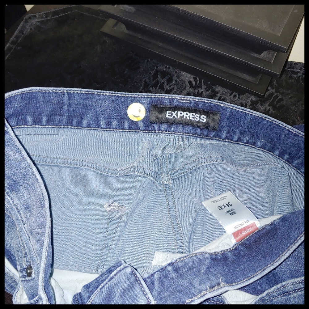 Express Stretch Jeans 365 Comfort Slim Straight 34 x 32 - Picture 4 of 4